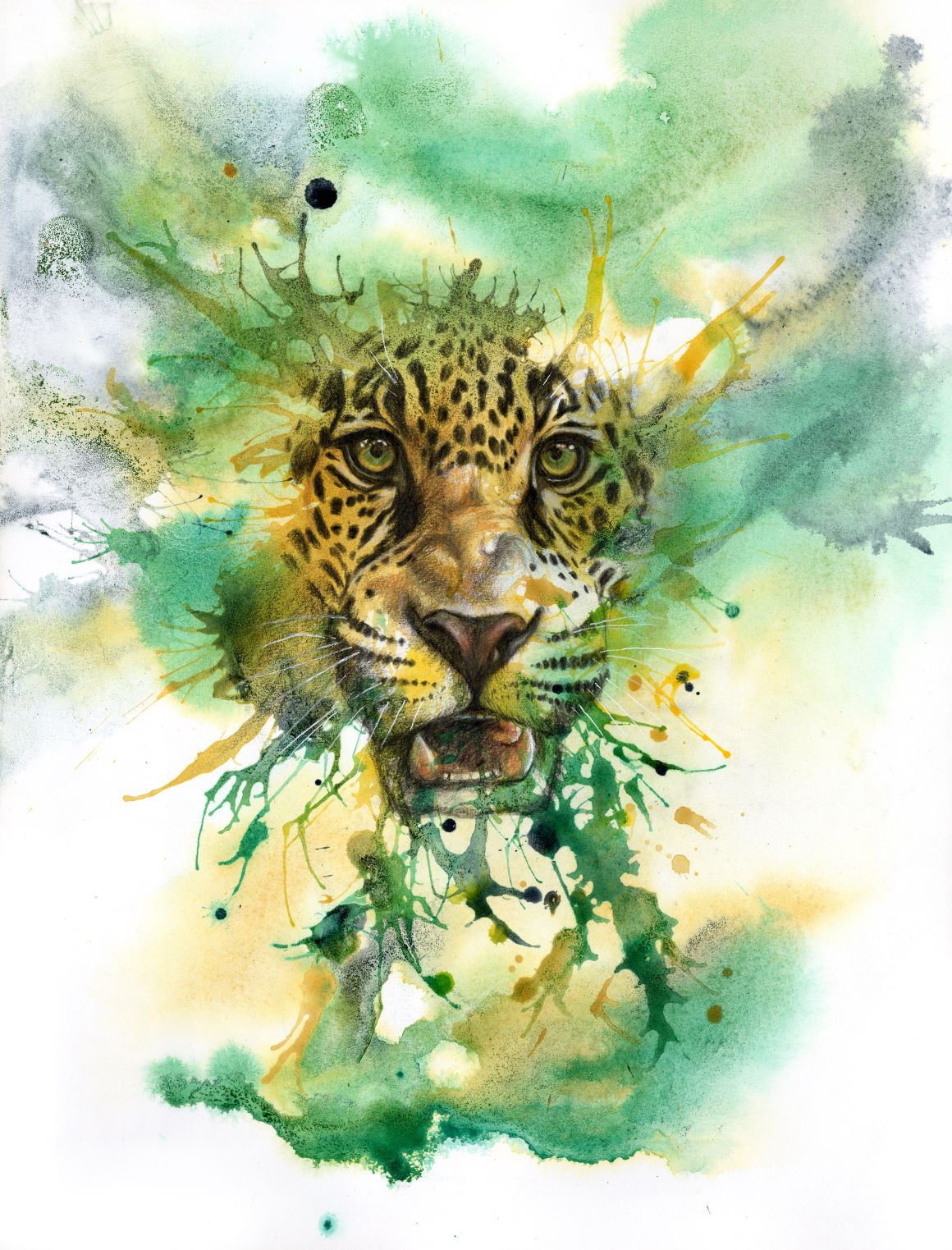 Mystical green jaguar